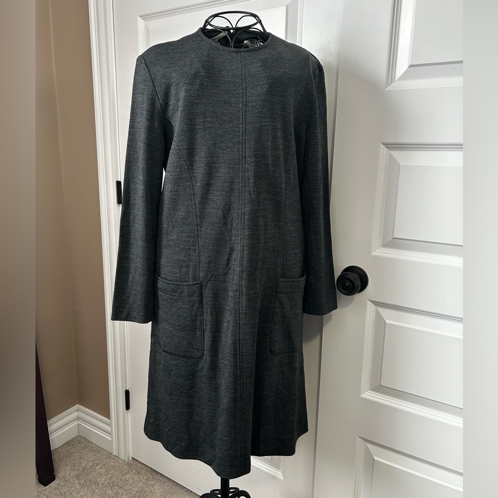 Bergdorf Goodman Wool Vintage Long Sleeve Sheath Dress - Picture 7 of 12